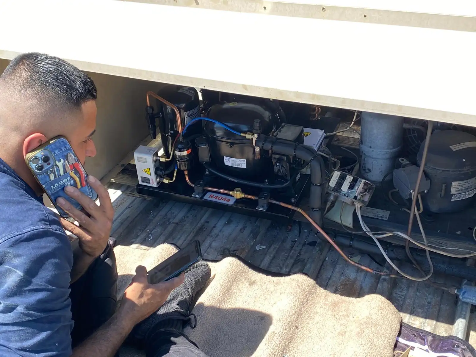 Fridge diagnostics on site