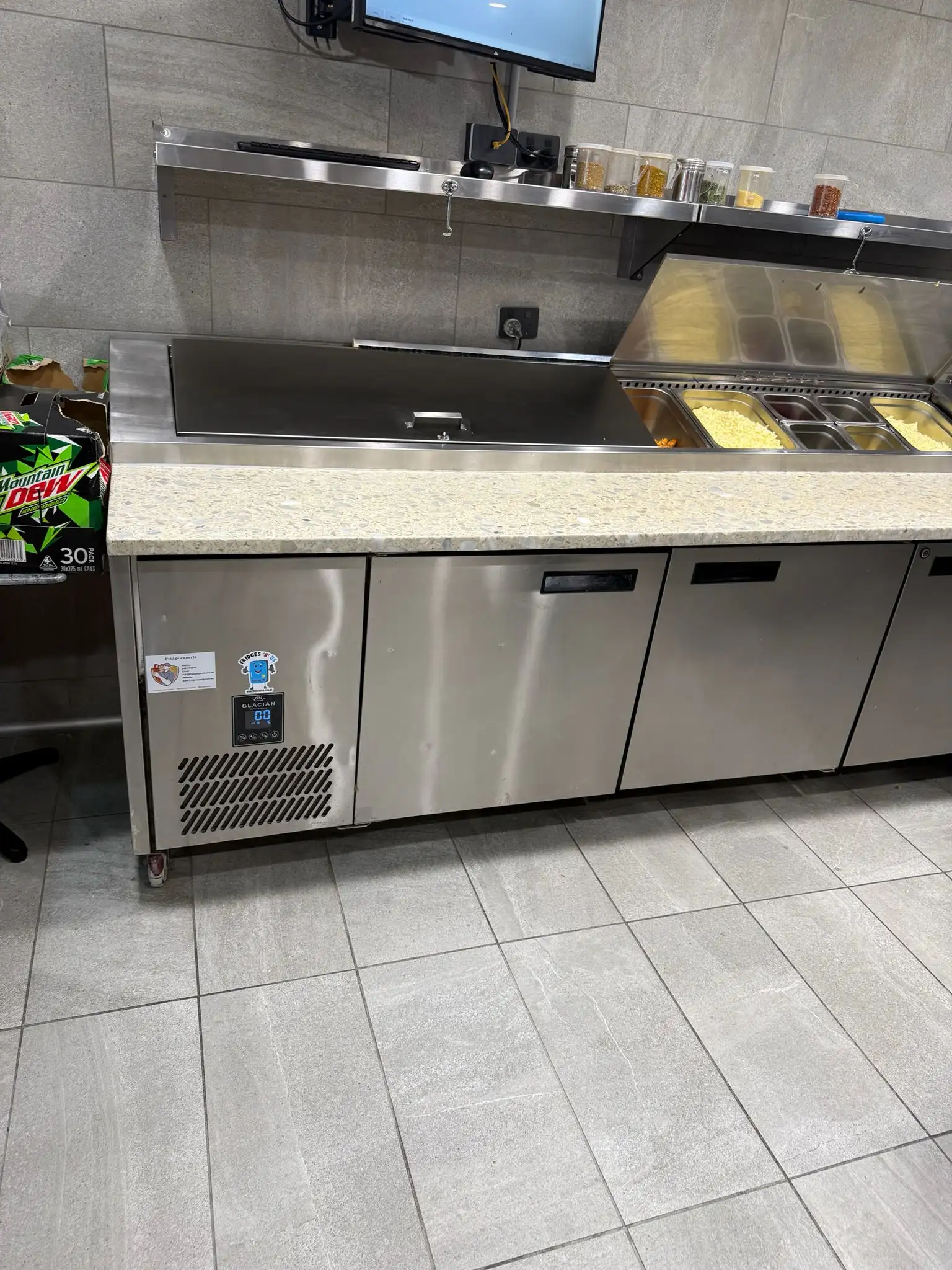 Prep fridge repair