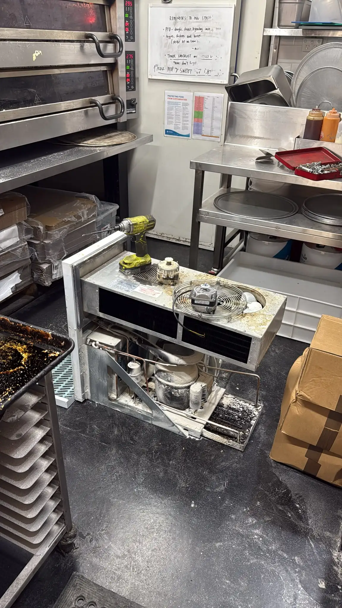 Cool room panel work